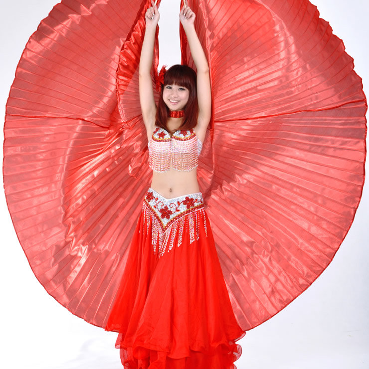 Belly Dance Costume 360 Butterfly Isis Wings Gradient Colorful Stage Performance Props Butterfly Wings With Sticks
