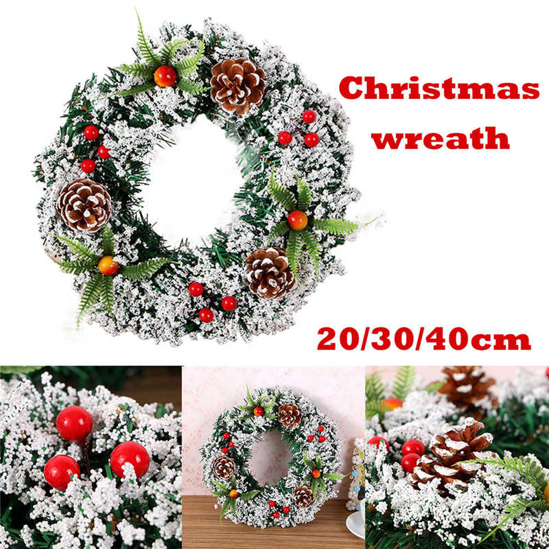 2018 handmade Wall Hanging Christmas Wreath Decoration For Xmas Party Door Garland Ornament Perfect window decoration #2n7, Milky white
2018 handmade Wall Hanging Christmas Wreath Decoration For Xmas Party Door Garland Ornament Perfect window decoration #2n7, Milky white
