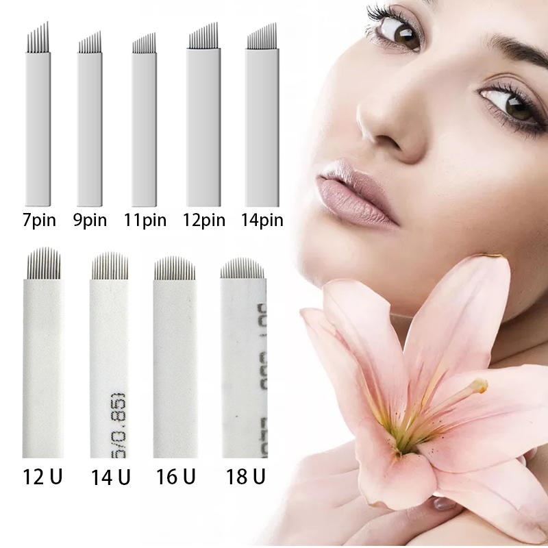500Pcs Microblading Needles 7/9/11/12/14F 12/14/16/18U Permanent Makeup Blades Manual Eyebrow Tattoo Needles For Tattoo Pen
500Pcs Microblading Needles 7/9/11/12/14F 12/14/16/18U Permanent Makeup Blades Manual Eyebrow Tattoo Needles For Tattoo Pen