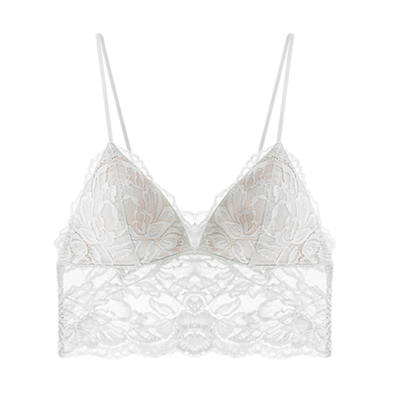French Lace Longline Bralette Top White Underwear Sexy Bras For Women Push Up Wireless Thin Padded Soft Comfort Ladies Brassiere, Gray
French Lace Longline Bralette Top White Underwear Sexy Bras For Women Push Up Wireless Thin Padded Soft Comfort Ladies Brassiere, Gray