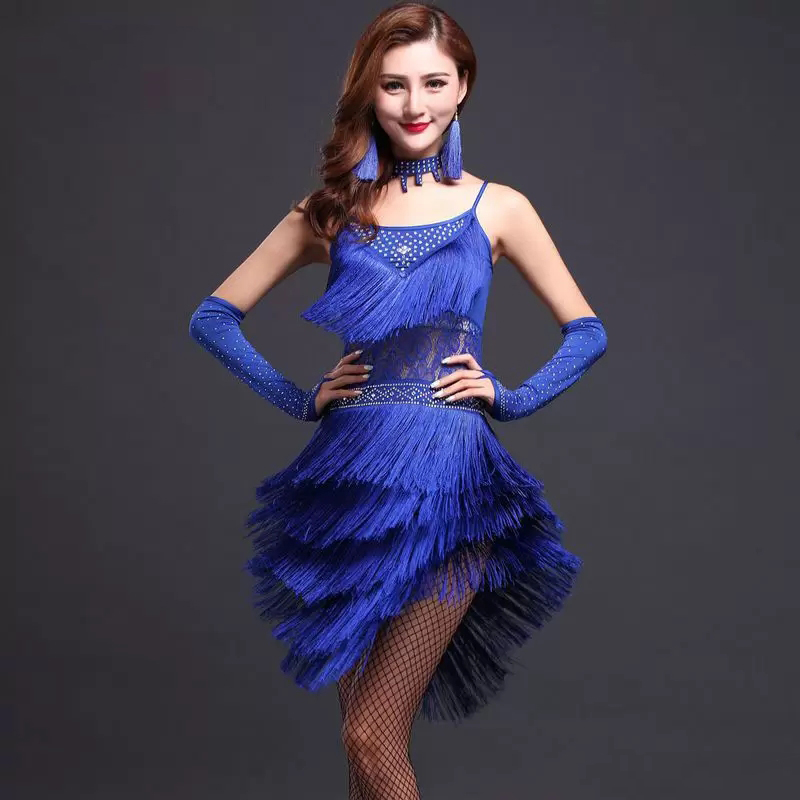 Tassel Latin Samba Dance Dress Women Dance Costumes Tango Salsa Latin Style Prom Dress 3 Colors D0969 Lace Rhinestones, Hot pink
Tassel Latin Samba Dance Dress Women Dance Costumes Tango Salsa Latin Style Prom Dress 3 Colors D0969 Lace Rhinestones, Hot pink