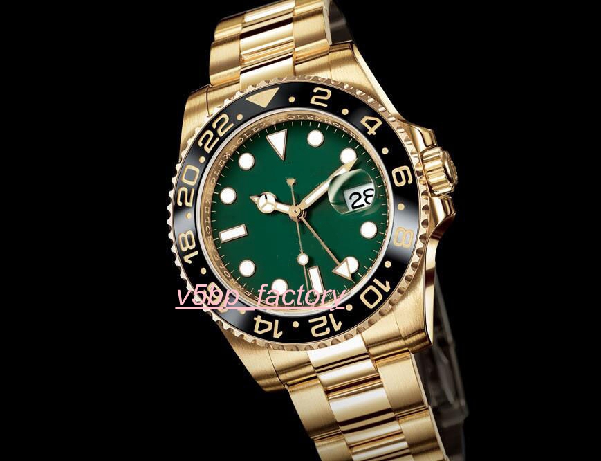 Classic Series Luxury Wristwatch Ceramic(green )Black Dial Bezel Gold GMT 116718 Asia 2813 Movement Automatic Mens Men's Watch Watches
Classic Series Luxury Wristwatch Ceramic(green )Black Dial Bezel Gold GMT 116718 Asia 2813 Movement Automatic Mens Men's Watch Watches