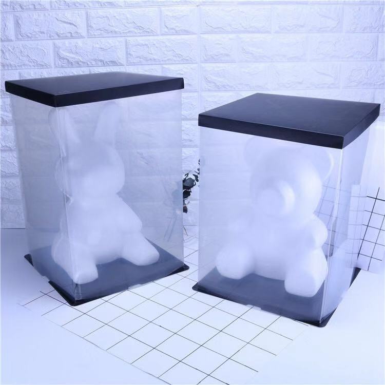 Plastic Box PE gift box for Everlasting Foam Flower Bear/ Rabbit/Dog Transperent carton
Plastic Box PE gift box for Everlasting Foam Flower Bear/ Rabbit/Dog Transperent carton