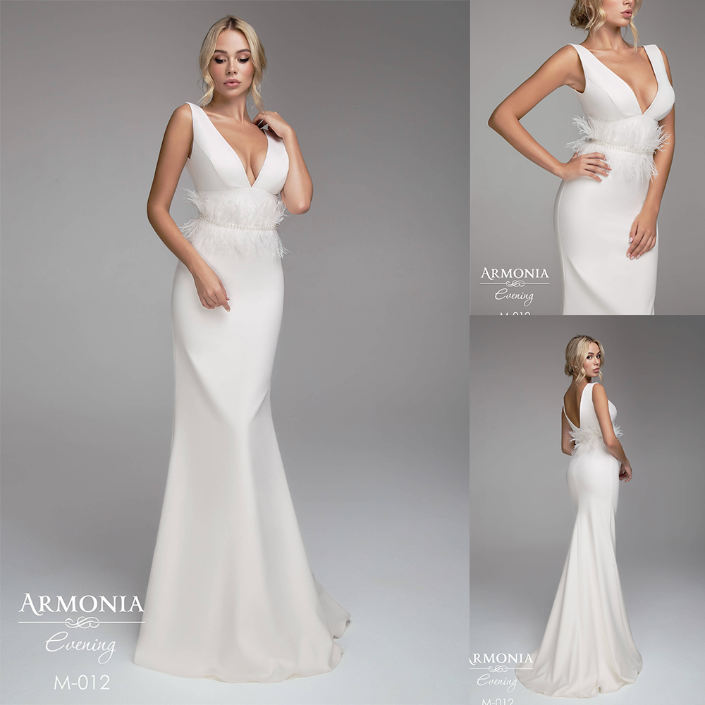 2020 White Mermaid Evening Dresses V Neck Feather Beaded Prom Dress Backless Sleeveless Sweep Train Custom Made Trumpet Formal Party Gown, Khaki
2020 White Mermaid Evening Dresses V Neck Feather Beaded Prom Dress Backless Sleeveless Sweep Train Custom Made Trumpet Formal Party Gown, Khaki