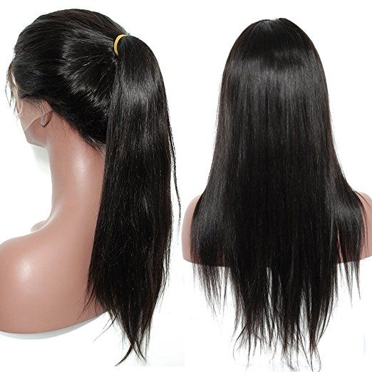 Undetecable transparent HD lace front wig swiss mink natural straight unprocessed 360 laces frontal wigs 130% density diva1