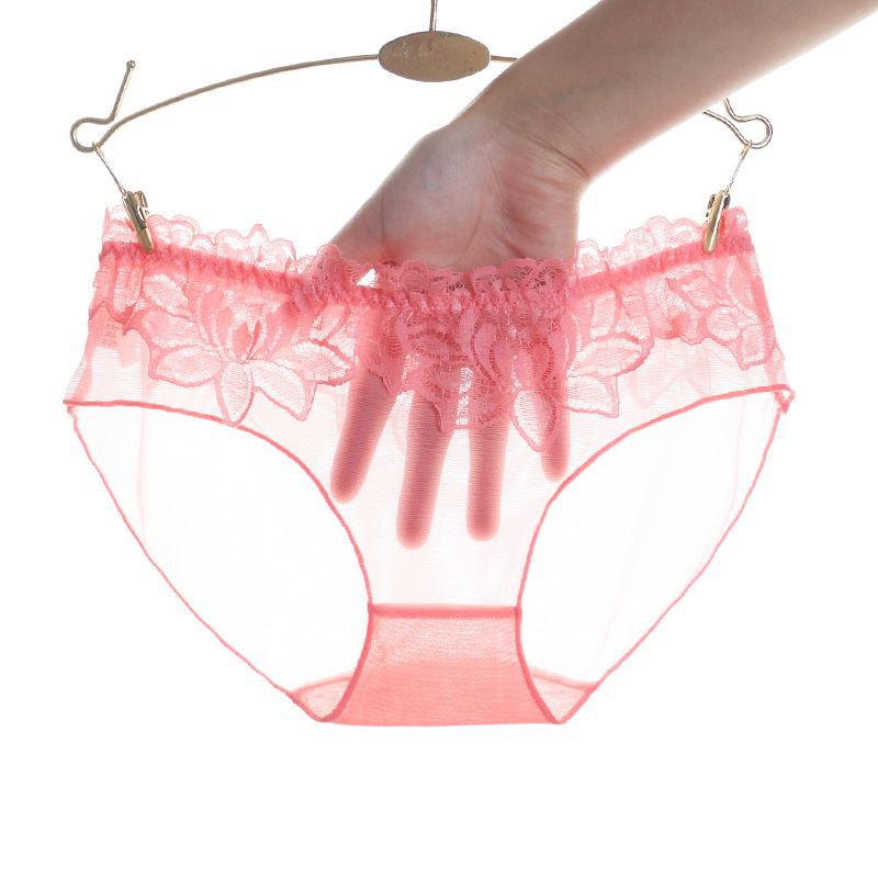 Ultra-thin Mesh Perspective Lace Hollow Flower Briefs Women's Solid Color Low Waist Panties, Purple
Ultra-thin Mesh Perspective Lace Hollow Flower Briefs Women's Solid Color Low Waist Panties, Purple