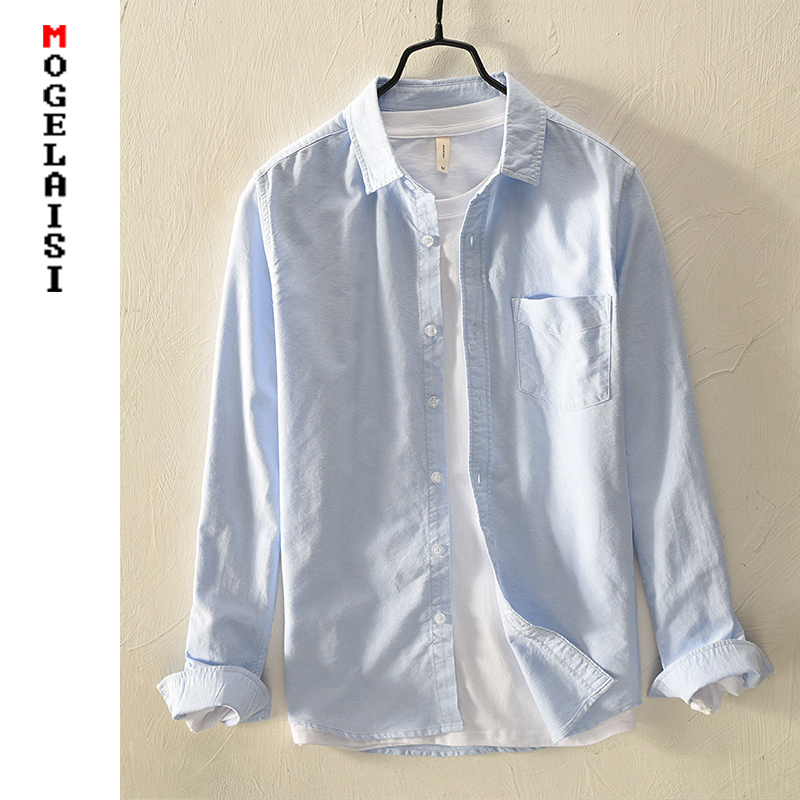 New spring casual shirt men's Oxford 100% cotton solid soft tops man high quality Pocket shirts 4 colors Asian size 3XL 749, Black
New spring casual shirt men's Oxford 100% cotton solid soft tops man high quality Pocket shirts 4 colors Asian size 3XL 749, Black
