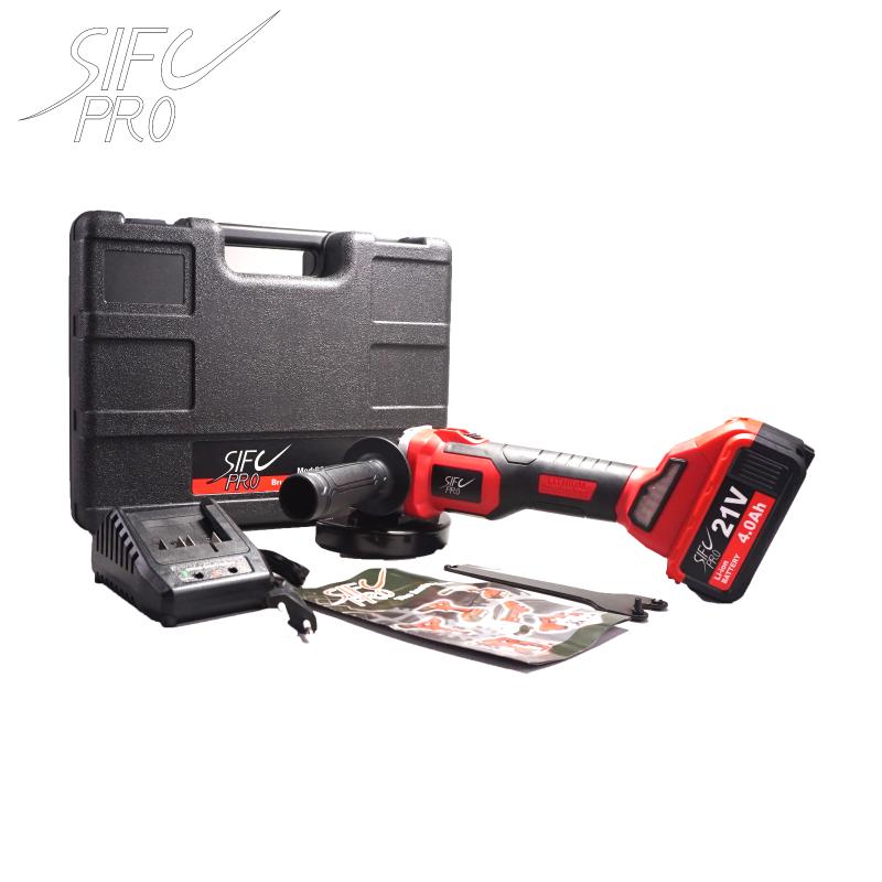 Sicf 20V Cordless Brushless Motor 125mm Angle Grinder 21V Lithium-Ion 4Ah Grinding Machine Cutting Electric Angle Grinder
Sicf 20V Cordless Brushless Motor 125mm Angle Grinder 21V Lithium-Ion 4Ah Grinding Machine Cutting Electric Angle Grinder