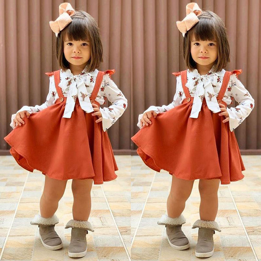 3-7Y Kids Toddler Baby Girls Clothes Autumn Long Sleeve Flower Print Shirt Tops Skirt Overall Dress Outfit Clothing Set, Customize
3-7Y Kids Toddler Baby Girls Clothes Autumn Long Sleeve Flower Print Shirt Tops Skirt Overall Dress Outfit Clothing Set, Customize