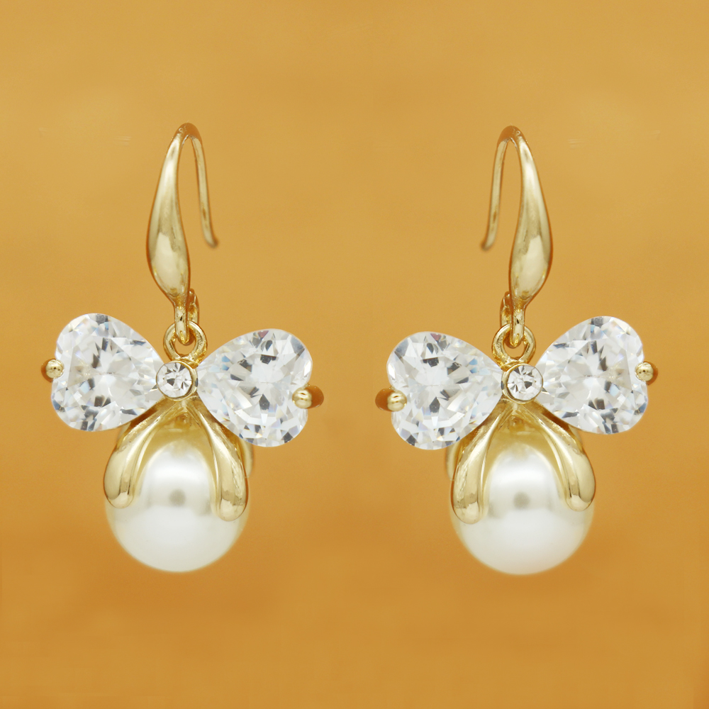 Exaggerated Fashion Fox Stud Earrings Temperament Simple Sweet Temperament Crystal Earrings Ear Jewelry Jewelry