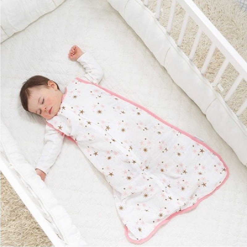 100% Muslin Cotton Baby Thin Slumber Sleeping Bag Mod For Summer bedding Baby Saco De Dormir Para Bebe Sacks Sleepsacks