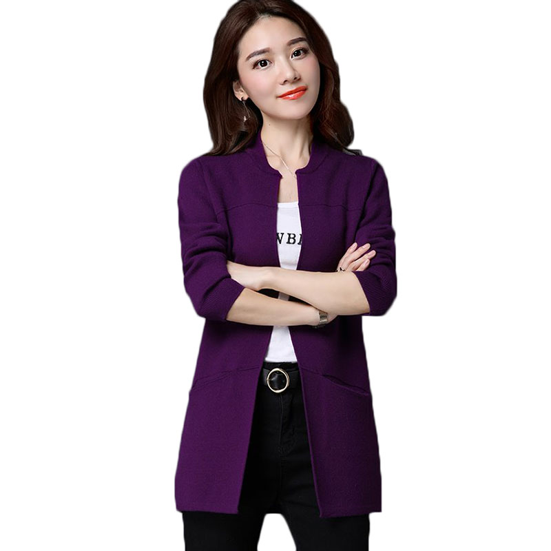Spring Autumn Women Knit Sweater Cardigan Jacket Coat Loose Large Size Long Sweater Cardigan Female Shawl Outerwear 6 colors Z49, Gray
Spring Autumn Women Knit Sweater Cardigan Jacket Coat Loose Large Size Long Sweater Cardigan Female Shawl Outerwear 6 colors Z49, Gray