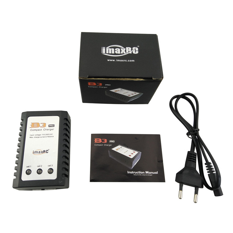 10W B3 Balancer Charger AC 110V-240V Input LED Display 2S 3S 7 4V 11 1V Lipo Battery Charging Unites US Pg or Euro Pg297f