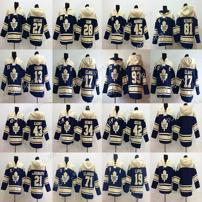 Toronto Maple Leafs Hoodies 13 Mats Sundin 17 Wendel Clark 19 Joffrey Lupul 21 James Van Riemsdyk Hockey Hoodies Sweatshirts, Black;red
Toronto Maple Leafs Hoodies 13 Mats Sundin 17 Wendel Clark 19 Joffrey Lupul 21 James Van Riemsdyk Hockey Hoodies Sweatshirts, Black;red