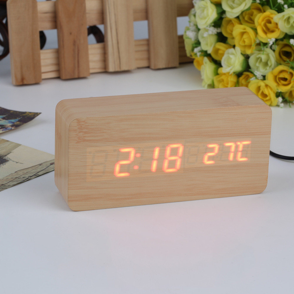 Large Size LED Wooden Alarm Clocks with Rectangle Table Clocks Big Numbers Digital Clock Classic LED Wooden
Large Size LED Wooden Alarm Clocks with Rectangle Table Clocks Big Numbers Digital Clock Classic LED Wooden