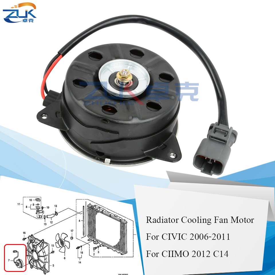 Radiator Cooling Fan Motor For HONDA CIVIC 2006 2007 2008 2009 2010 2011 FA1 FD1 FD2 CIIMO 2012 C14 19030-RNA-A51 168000-7001
Radiator Cooling Fan Motor For HONDA CIVIC 2006 2007 2008 2009 2010 2011 FA1 FD1 FD2 CIIMO 2012 C14 19030-RNA-A51 168000-7001