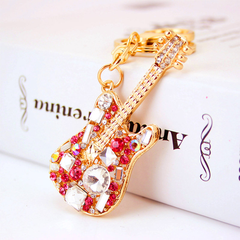 Colorful Crystal Guitar Musical Instrument Keychain Girl Accessories Key Chain Metal Pendant Small Gift Gift
Colorful Crystal Guitar Musical Instrument Keychain Girl Accessories Key Chain Metal Pendant Small Gift Gift
