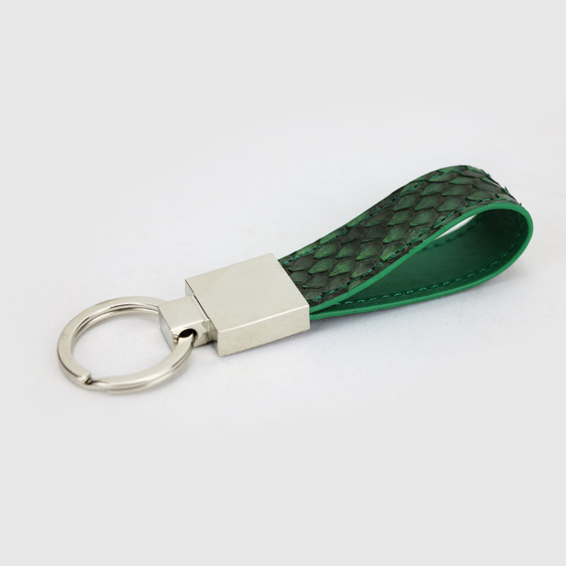 Luxury Genuine Python Skin Keychain For Cars Key Doo Keychain Real Python Skin Key Chain Y19052202