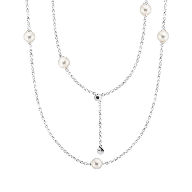 Luminous Dainty Droplets 925 Sterling Silver Chain Necklaces for Women White Crystal Pearl Collier Statement Necklaces Jewelry
Luminous Dainty Droplets 925 Sterling Silver Chain Necklaces for Women White Crystal Pearl Collier Statement Necklaces Jewelry