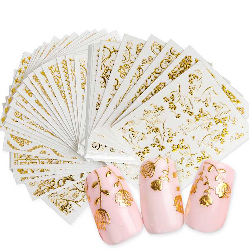 20pcs Water Nail Sticker Gold Flower Vine Diamond Necklace Nail Art Decals Sets
20pcs Water Nail Sticker Gold Flower Vine Diamond Necklace Nail Art Decals Sets