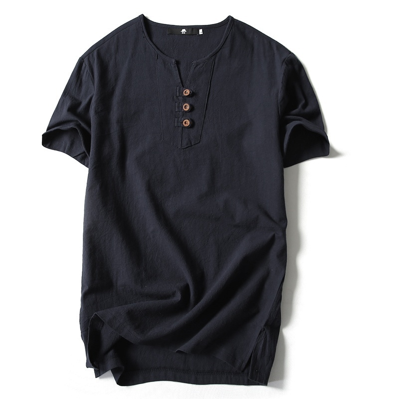 Januarysnow Summer Tops V-neck Black Solid Color Casual Linen Tshirt Men Short Sleeve Tees, White
Januarysnow Summer Tops V-neck Black Solid Color Casual Linen Tshirt Men Short Sleeve Tees, White