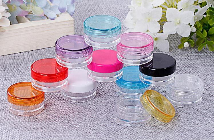 3g Cream Container Mini Cosmetic Empty Jar Pot Eyeshadow Makeup Face Cream Container Portable Refillable Bottles