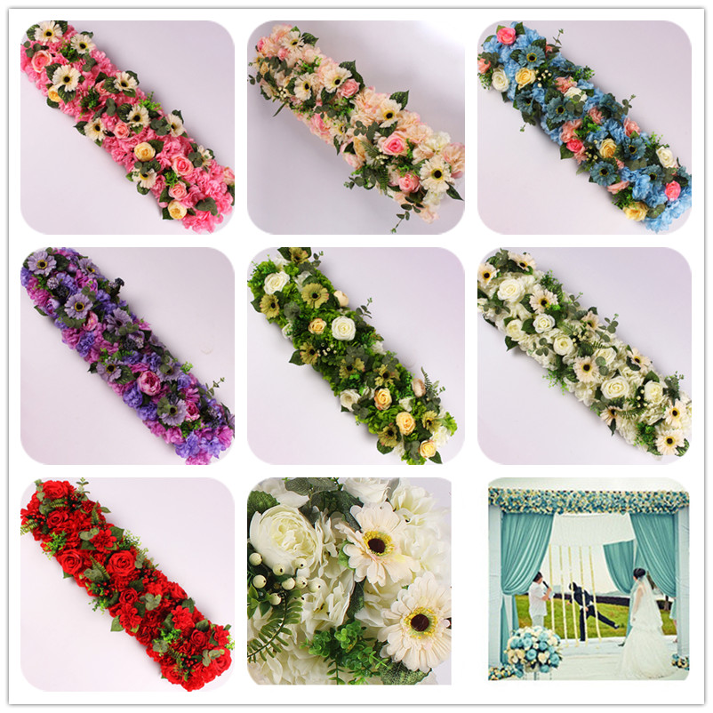 6pcs 100x25cm wedding arch flower row and backdrop Home Part Table Decorative Flower Row wholesale artificial flower wall High Quality, Customize
6pcs 100x25cm wedding arch flower row and backdrop Home Part Table Decorative Flower Row wholesale artificial flower wall High Quality, Customize