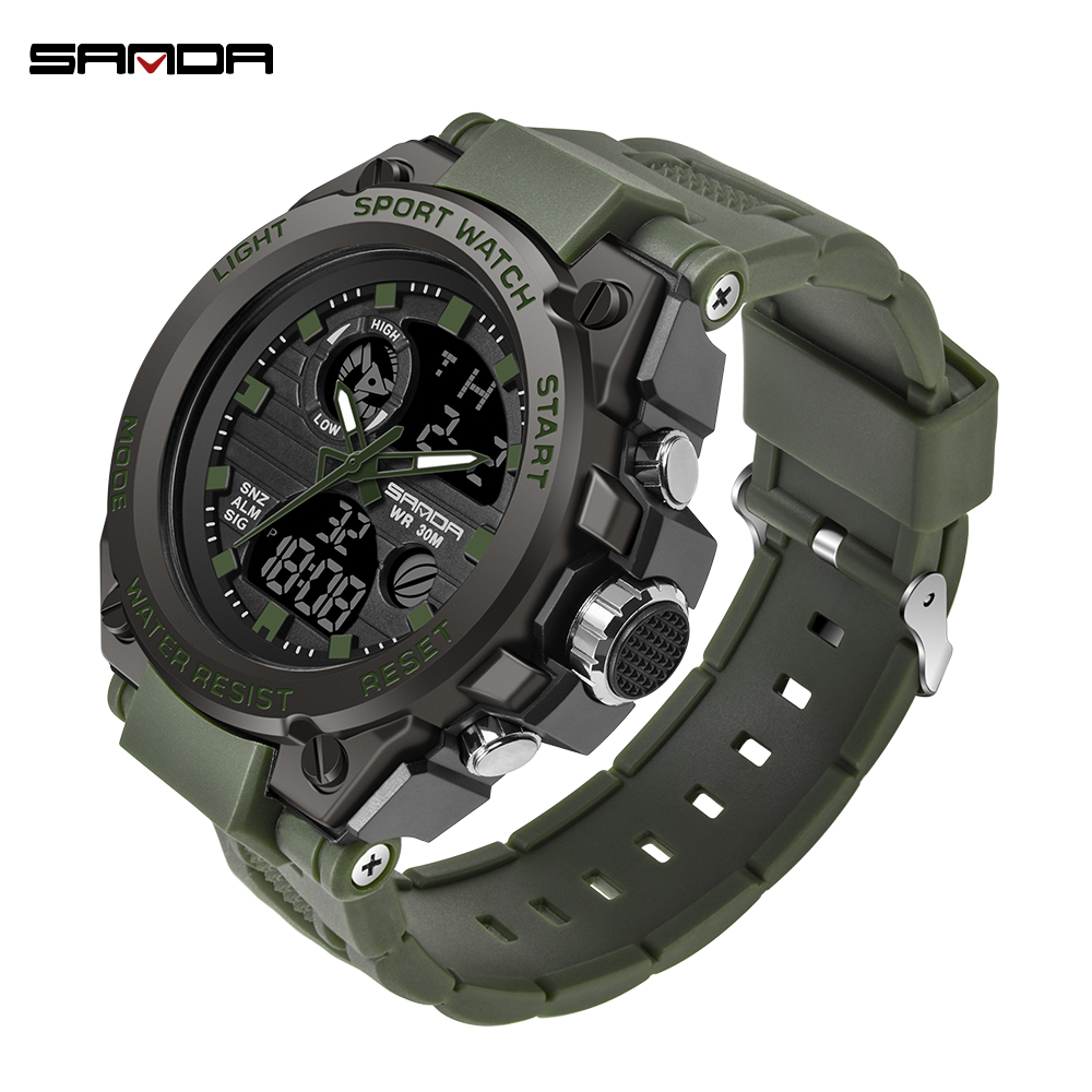 SANDA Fashion Men Sports Watches Professional Mens Digital LED Army Dive Watch Casual Electronics Wristwatches Relojes, Gold
SANDA Fashion Men Sports Watches Professional Mens Digital LED Army Dive Watch Casual Electronics Wristwatches Relojes, Gold