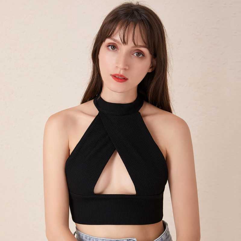 Women Summer Vest Sexy Knitted Soft Comfortable Halter Tank Top Sleeveless Round Neck Female Top Summer Clothes 2020 New, White
Women Summer Vest Sexy Knitted Soft Comfortable Halter Tank Top Sleeveless Round Neck Female Top Summer Clothes 2020 New, White