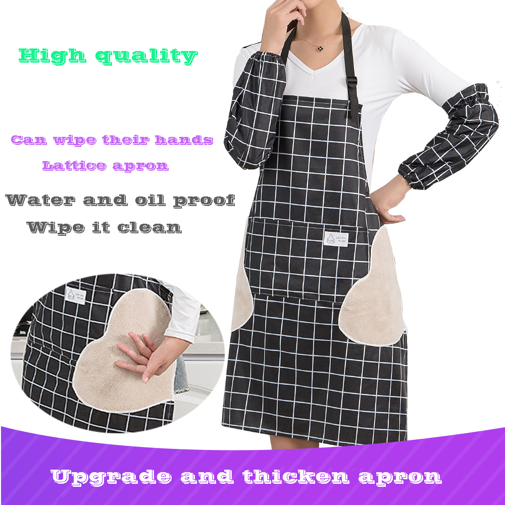 Christmas Kitchen apron anti-fouling oil-proof household cooking apron Korean adjustment work can wipe hands 
Christmas Kitchen apron anti-fouling oil-proof household cooking apron Korean adjustment work can wipe hands