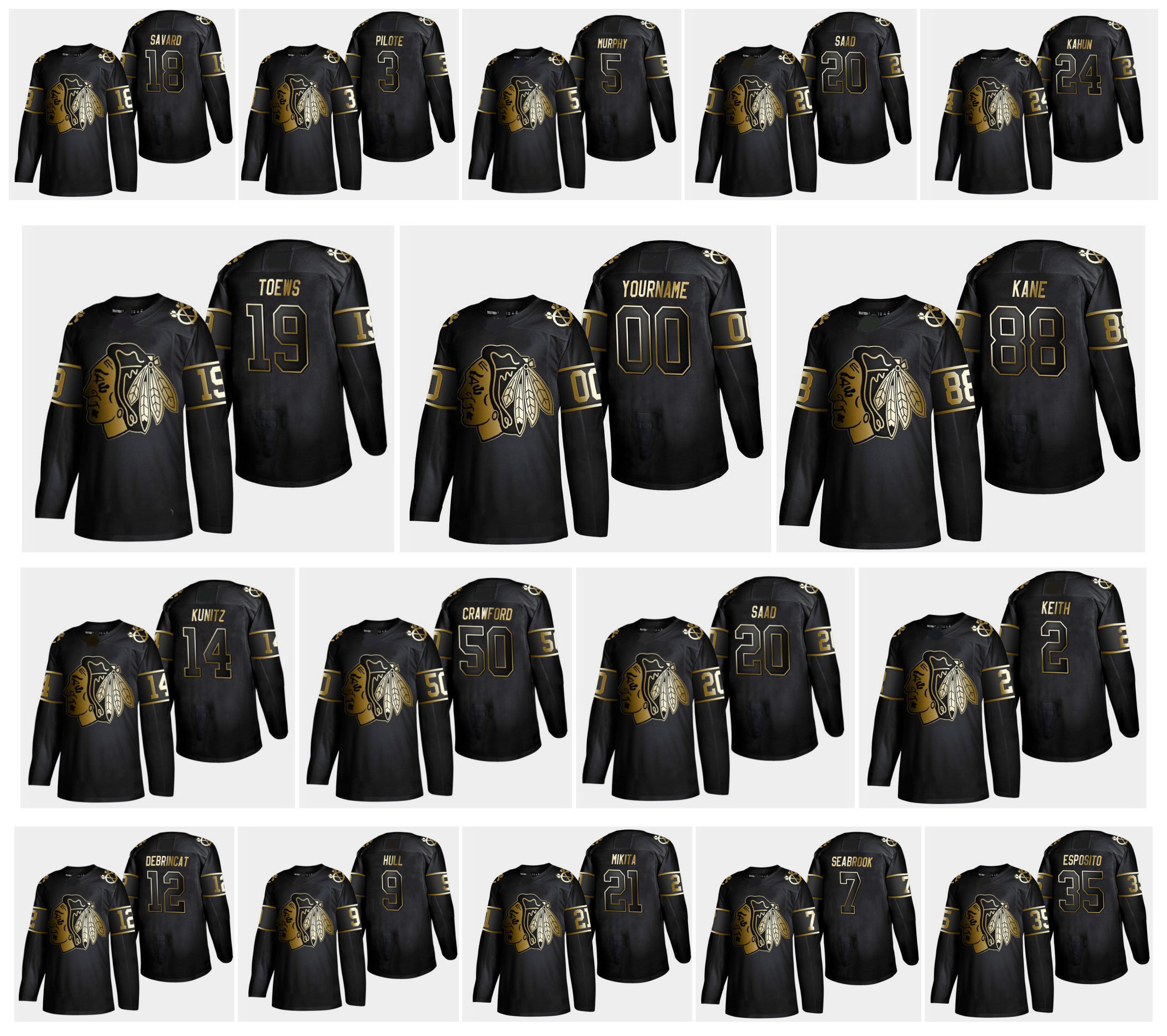 2019 Golden Edition Chicago Blackhawks Jersey 88 Patrick Kane 19 Jonathan Toews 2 Duncan Keith 12 Alex DeBrincat 20 Brandon Saad Hockey, As pic
2019 Golden Edition Chicago Blackhawks Jersey 88 Patrick Kane 19 Jonathan Toews 2 Duncan Keith 12 Alex DeBrincat 20 Brandon Saad Hockey, As pic
