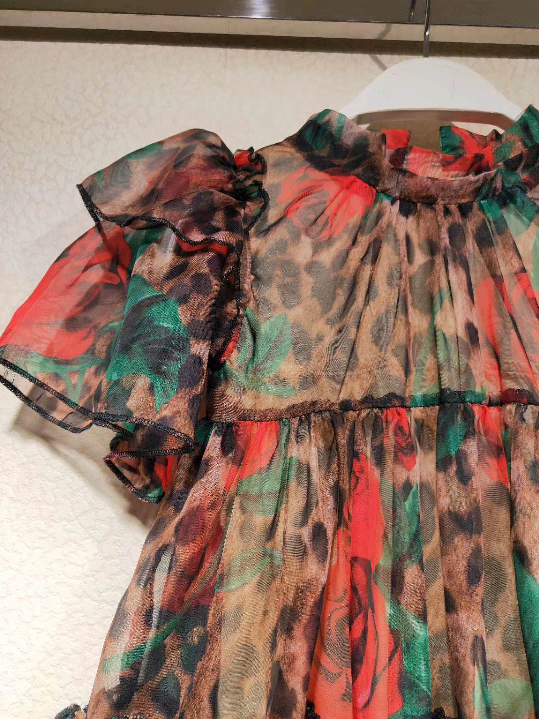 High quality 2020 new Birthday Party Cosplay Dress Kids Costume Baby Girl Clothing children dress Kids Girls Princess Leopard flower Dress