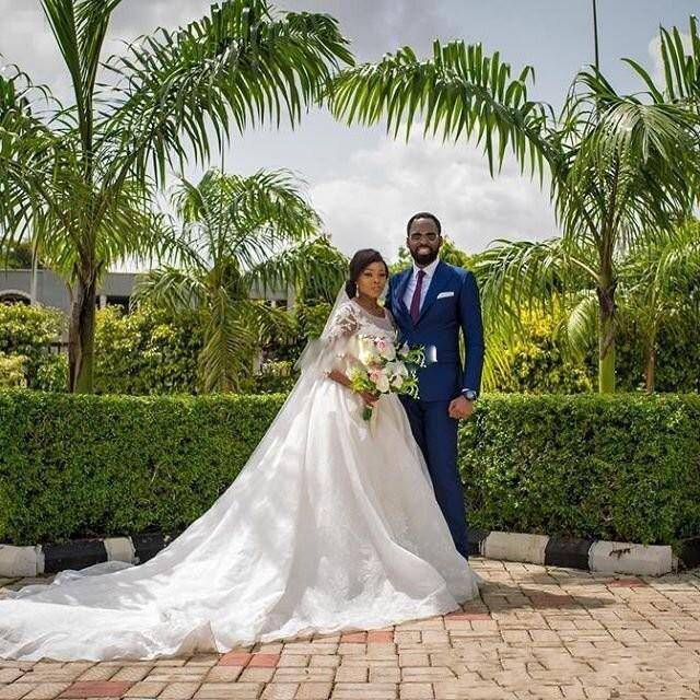 African Plus Size Wedding Dresses 3/4 Sleeves Lace Appliques South Arabic ball gown Long Train Bridal Gowns wedding gowns