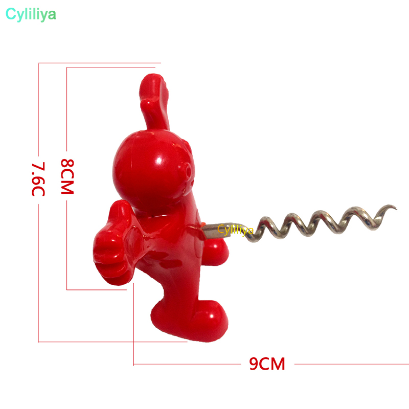 Funny Happy Man Design Wine Stoppers Mini Beer Bottle Openers Wine Cockscrew Kitchen Bar Creative Wine Beer Openers Plugs Red Blac1115235