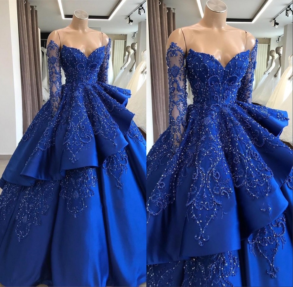 Royal Blue Ball Gown Layered Quinceanera Dresses Embroidery Beaded Long Sleeve Off Shoulder Princess Party Gown BC1125, Chocolate
Royal Blue Ball Gown Layered Quinceanera Dresses Embroidery Beaded Long Sleeve Off Shoulder Princess Party Gown BC1125, Chocolate