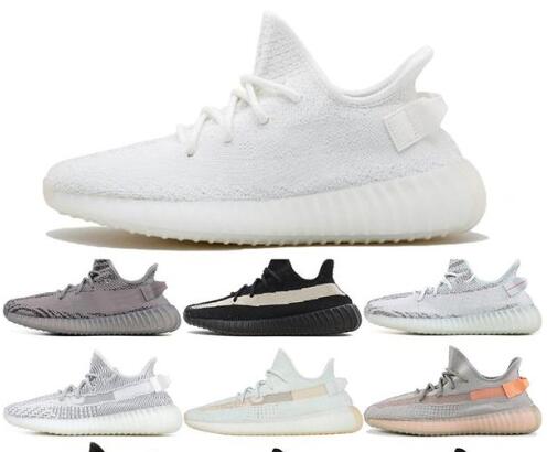 Wholesale Kanye West V2 Men Desinger Running Shoes Women Trainers Zebra Black B…