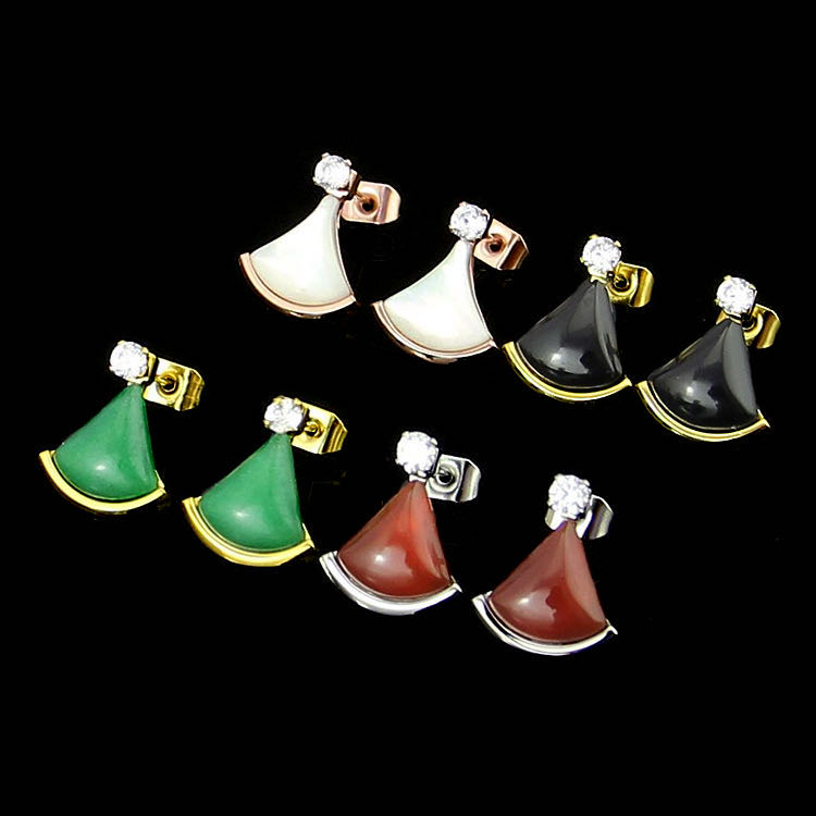 women diamond stud earrings fashion gold earrings High quality skirt designer jewelry luxury earrings stainless steel brand ear studs, Golden
women diamond stud earrings fashion gold earrings High quality skirt designer jewelry luxury earrings stainless steel brand ear studs, Golden