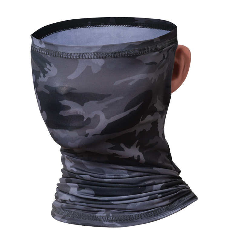 Landscape Painting Outdoor Scarf Mask Men And Women Riding Outdoors Breathable Magic Ice Silk Headscarf Mask Windproof Masks