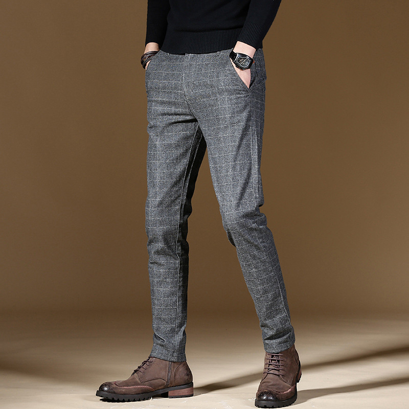 2019 Men's Stretch Stripe Casual Pants Men's High Quality Business Trousers Straight Trousers Harem Pants, Black
2019 Men's Stretch Stripe Casual Pants Men's High Quality Business Trousers Straight Trousers Harem Pants, Black