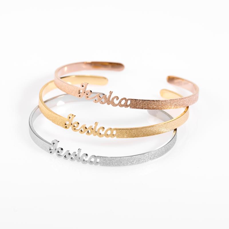 Personalized Stainless steel frosted and gilded Name Bangle ,Family Lover Nameplate Faith Letter Bangles & Bracelet Adjusted
Personalized Stainless steel frosted and gilded Name Bangle ,Family Lover Nameplate Faith Letter Bangles & Bracelet Adjusted
