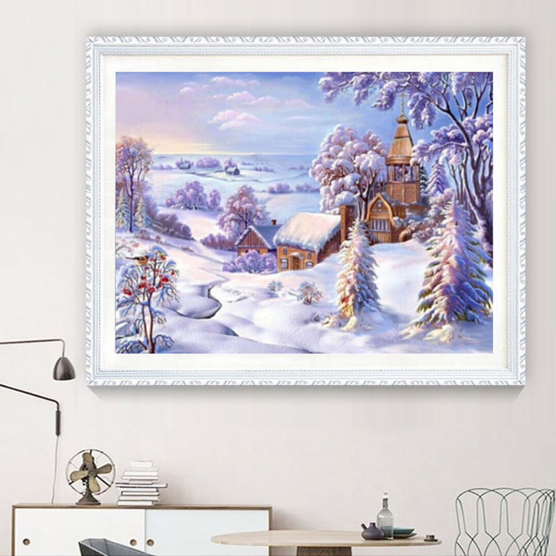 Diamond Painting Winter Wonderland Theme Party Decorations European Style Cottage Snow Scene Cross Stitch Home Christmas Decor
Diamond Painting Winter Wonderland Theme Party Decorations European Style Cottage Snow Scene Cross Stitch Home Christmas Decor