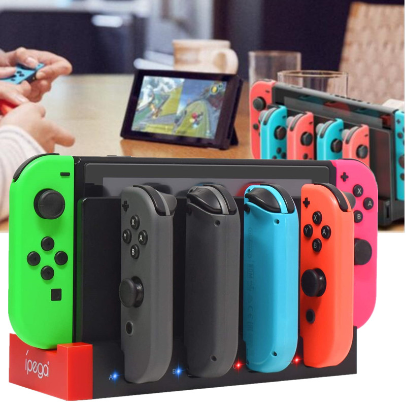 Charging Dock Base Station for Nintendo Switch Joy-Con with Indicator for 4 Joy Cons Controllers
Charging Dock Base Station for Nintendo Switch Joy-Con with Indicator for 4 Joy Cons Controllers