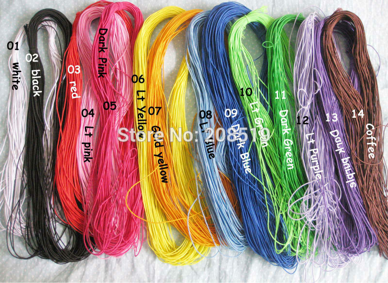 1MM Thickness Round Cord About 25 Meter/pack Elastic strings garment accessories, 01 white
1MM Thickness Round Cord About 25 Meter/pack Elastic strings garment accessories, 01 white