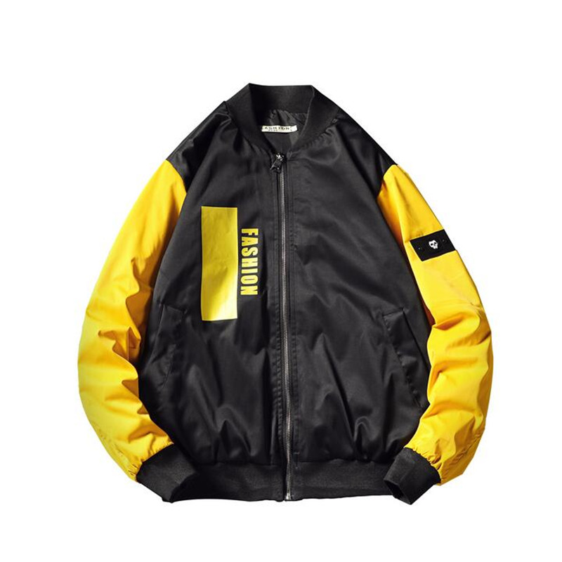 Spring Nice Large Size Mens Jacket Bomber Jacket Coat For Men Hip Streetwear West Coat Color Matching Sleeves, Black
Spring Nice Large Size Mens Jacket Bomber Jacket Coat For Men Hip Streetwear West Coat Color Matching Sleeves, Black