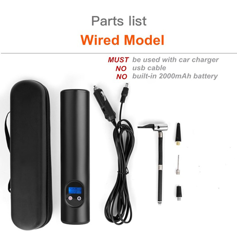 Wireless Car Inflatable Air Pump Digital Handheld LED Air Compressor 150PSI Car Bike Motorcycle Tire Pump Tyre Inflator