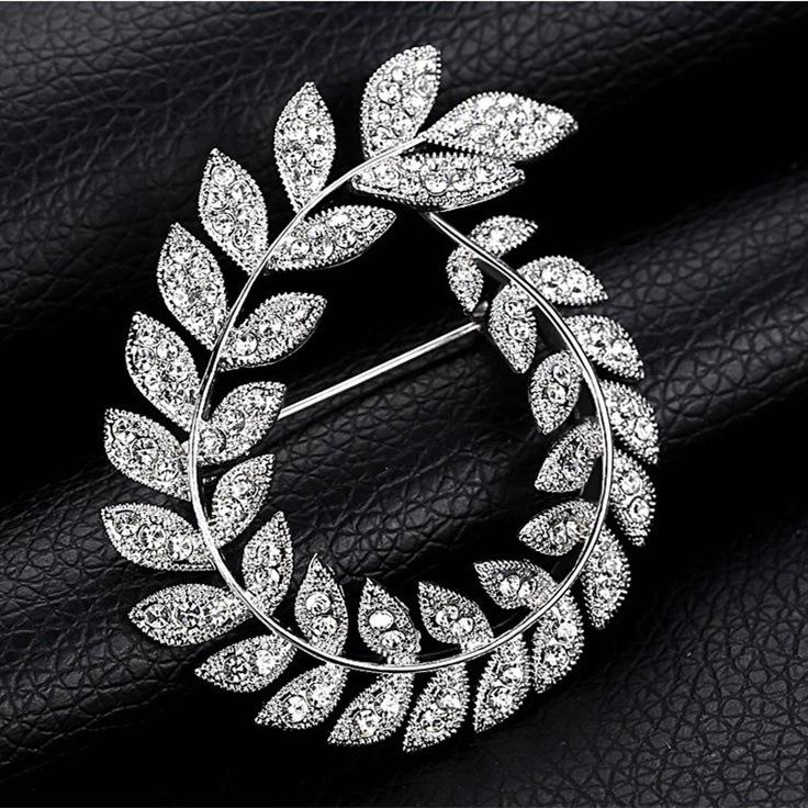 Olive Branch Brooch Fully-jewelled Rhinestone Alloy Man's Suit Lead Needle Joker Clothes And Ornaments Ornaments
Olive Branch Brooch Fully-jewelled Rhinestone Alloy Man's Suit Lead Needle Joker Clothes And Ornaments Ornaments