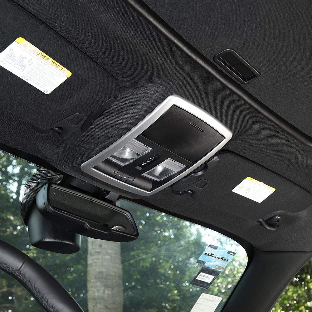 Car Styling ABS Reading Light Decoration Trim Accessories for Dodge Challenger 2010 UP Car Interior Accessories