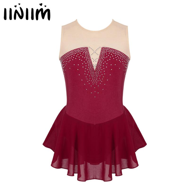 Kids Sleeveless Inlaid Rhinestone Mesh Splice Figure Skating Dress Ballet Ballerina Dance Costumes Gymnastics Leotard for Girls, Black
Kids Sleeveless Inlaid Rhinestone Mesh Splice Figure Skating Dress Ballet Ballerina Dance Costumes Gymnastics Leotard for Girls, Black