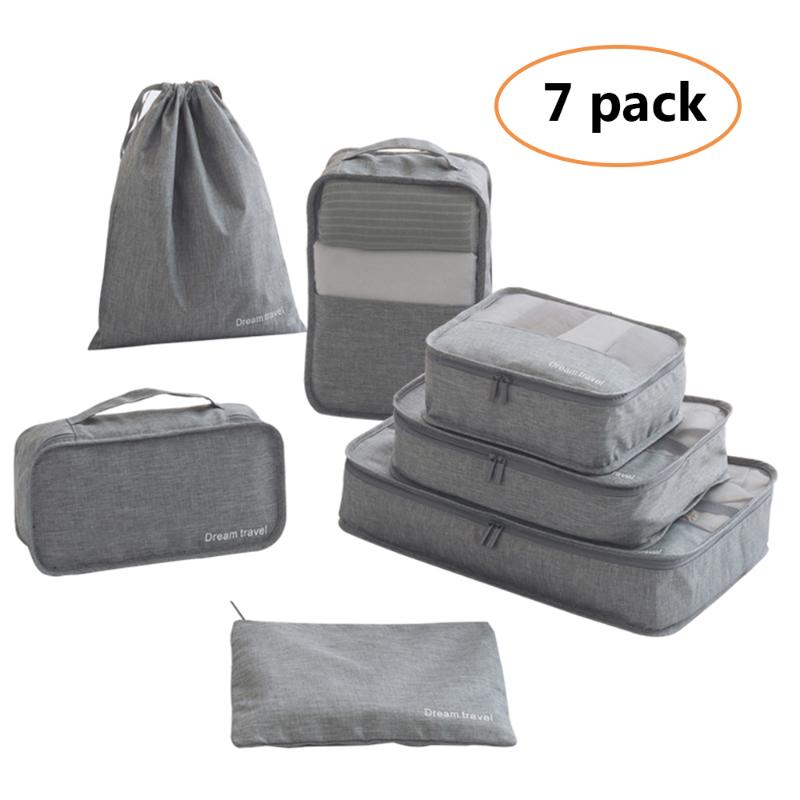 Packing Cubes Organizer Bags For Travel Accessories Packing Organizer Bags For Clothing Underwear Shoes Cosmetics 7pcs
Packing Cubes Organizer Bags For Travel Accessories Packing Organizer Bags For Clothing Underwear Shoes Cosmetics 7pcs