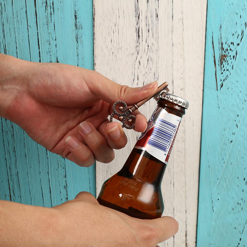 50pcs Wedding Souvenirs Skeleton Bottle Opener + Tags vintage Wedding Favors and Gifts for Guest Party decoration Favors box